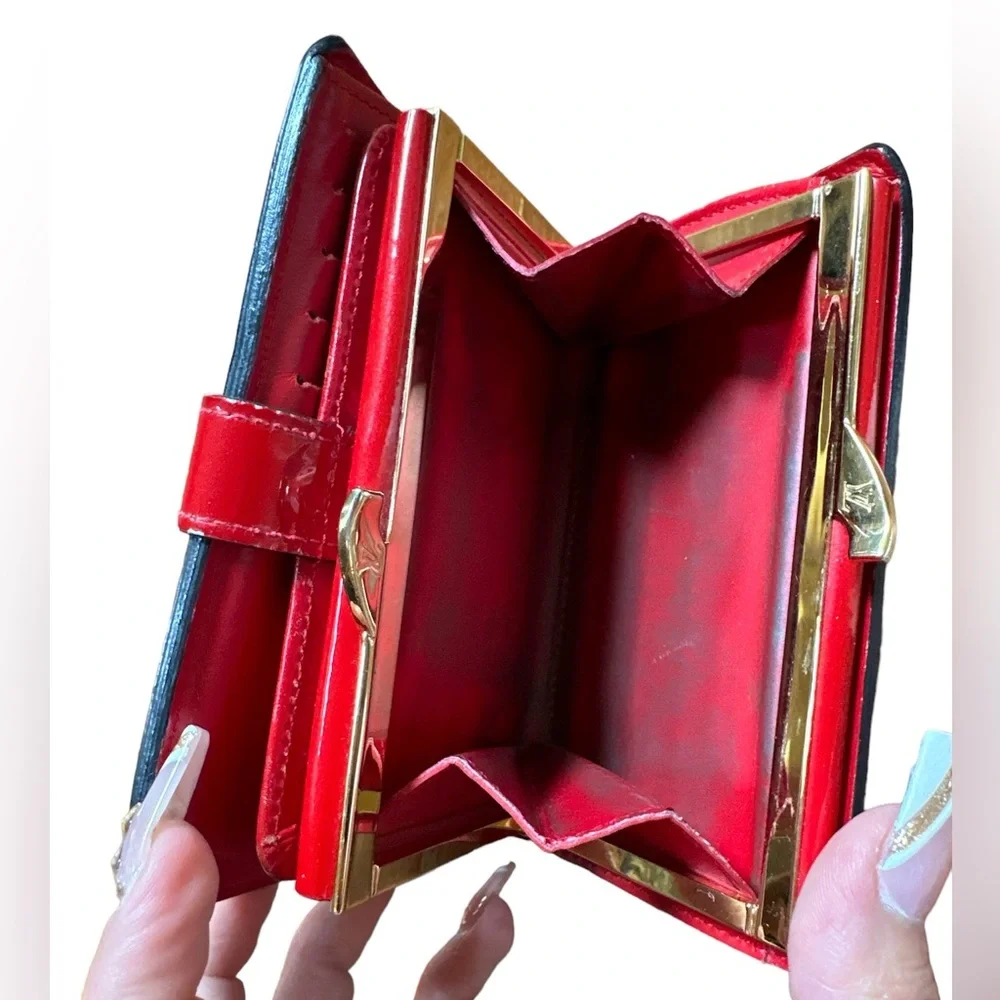 LOUIS VUITTON Red Vernis Tote, Kisslock Vernis wallet & LV Dust Bag EUC! - Picture 17 of 17